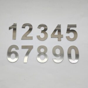 Números: aço inox 5cm
