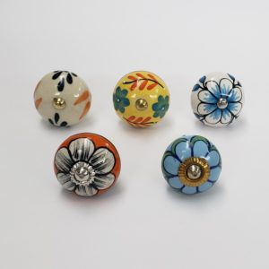 Puxadores indianos flores.