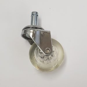 Rodízio de silicone modelo pino.