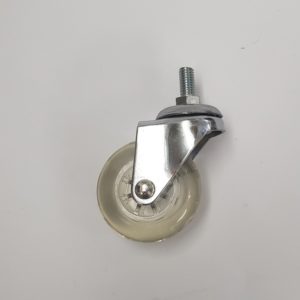Rodízio de silicone modelo rosca.