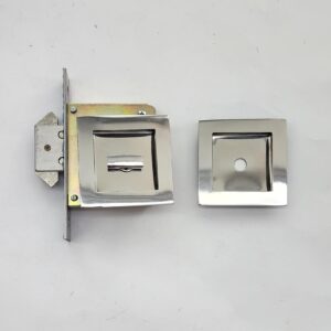 Conjunto WC concha quadrada 6x6cm inox