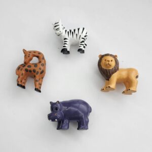 Puxadores Leão/Zebra/Hipopótamo/Girafa
