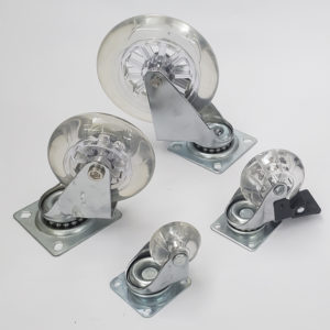 Rodízios de Silicone com Chapa